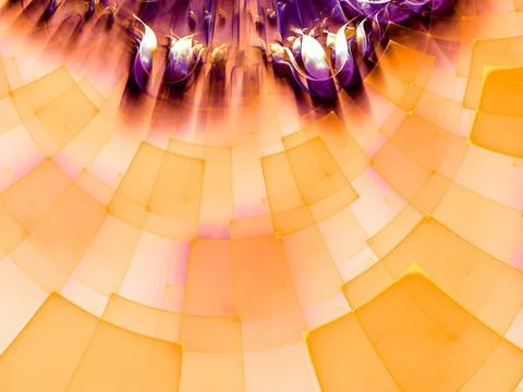 Abstract composition with circular checkered pattern Illustrazione stock