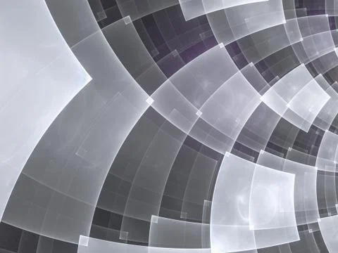 Abstract composition with circular checkered pattern Stockillustratie