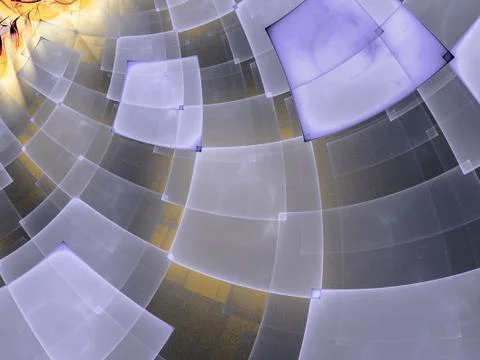 Abstract composition with circular checkered pattern Stock Illustration