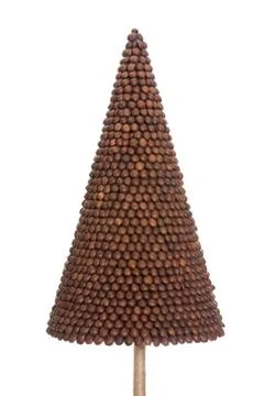 Abstract composition from coffee beans. Stock Photos