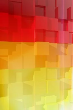 Abstract composition with colorful cubes Stock Illustration