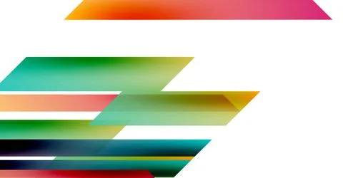 Abstract composition. Colorful overlapping rectangles create dynamic visual イラスト素材