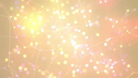 Abstract composition of complex molecular structures Stock Footage 72573583