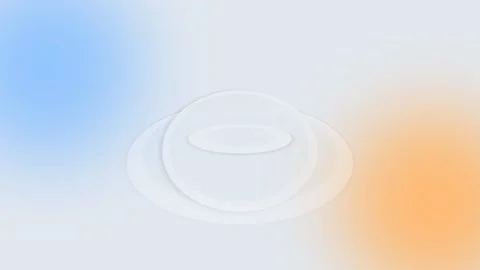 Abstract composition of concentric white circles on a gradient background Video stock 335118131