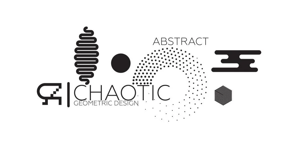 Abstract composition constructionism Stock Illustration