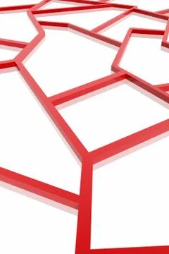 Abstract composition with cross lines Stock Illustration