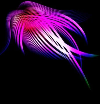 Abstract composition of curved bands Stock Photos