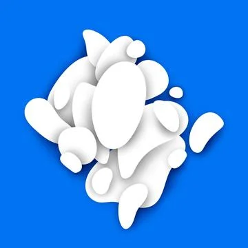 Abstract Composition with Decorative Stains Stock Illustration