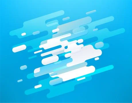 Abstract composition of different color clouds. Abstract vector background Illustrazione stock