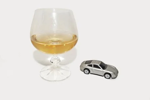Abstract composition of drink driving. Stock Photos
