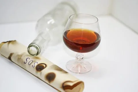 Abstract composition of drinking. Stock Photos