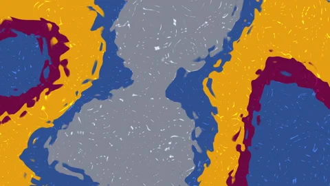 Abstract composition featuring blue, gray, maroon, and gold. Perfect for backgro Stock Footage 325746336