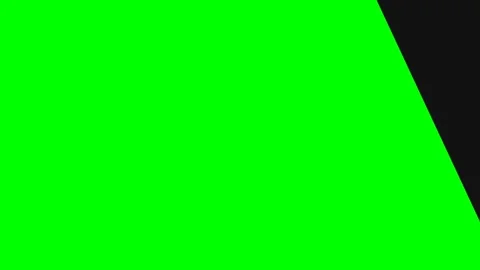 Abstract composition featuring a bold diagonal split of green and black color Stock Footage 340900773