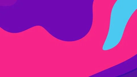 Abstract composition featuring bold pink, purple, and cyan color blocks with  Иллюстрация