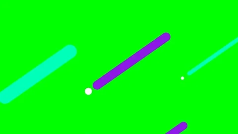 Abstract composition featuring colorful diagonal lines on a green background Stock Footage 340266477