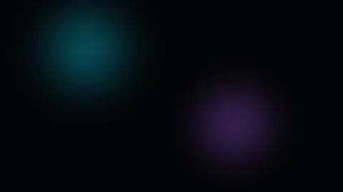 Abstract composition featuring diffuse blue and purple light orbs on black Stock Footage 338311315
