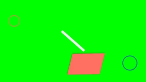 Abstract composition featuring a geometric shape with a white diagonal line Stock Footage 340904426