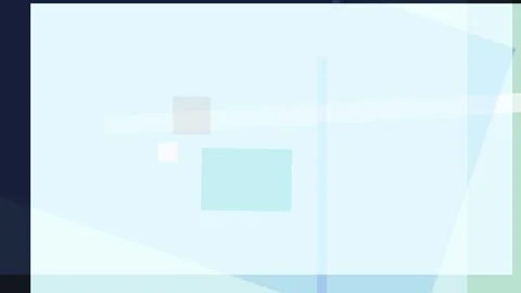 Abstract composition featuring geometric shapes in shades of blue, white, a.. Video stock 335441831