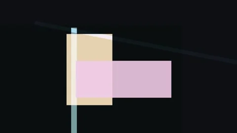 Abstract composition featuring geometric shapes in pink, tan, and black, in.. Stock Footage 335441883