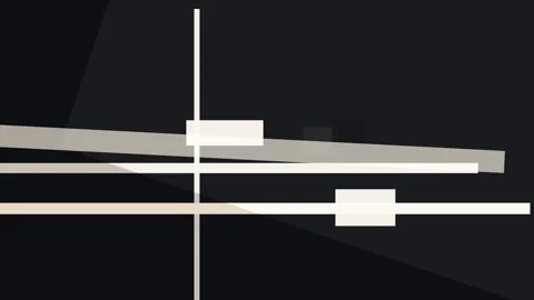 Abstract composition featuring intersecting lines and geometric shapes agai.. Stock Footage 335441862