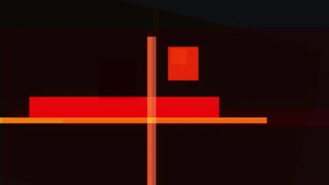 Abstract composition featuring intersecting lines and rectangles in shades .. Stock Footage 335441882