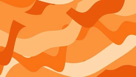 Abstract composition featuring layered orange and peach waves with smooth cur Illustration