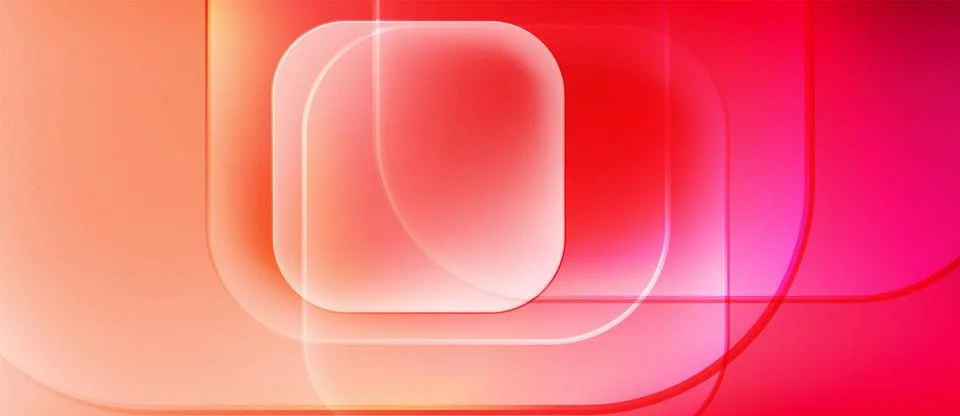 Abstract composition featuring layered rectangles, gradients shifting from イラスト素材