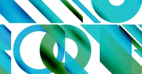 Abstract composition featuring overlapping circles, rectangles. Shades range 스톡 일러스트