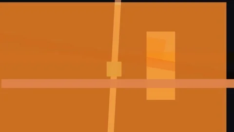 Abstract composition featuring overlapping geometric shapes in warm orange .. Stock Footage 335440744