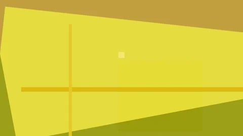 Abstract composition featuring overlapping geometric shapes in shades of ye.. Stock Footage 335441216