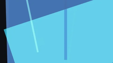 Abstract composition featuring overlapping geometric shapes in shades of bl.. Stock Footage 335441811