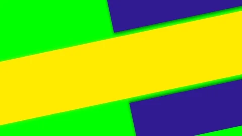 Abstract composition featuring overlapping geometric shapes in vibrant colors Stock Footage 341839794