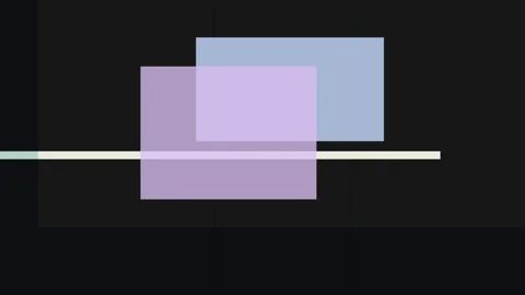 Abstract composition featuring overlapping rectangles in shades of purple a.. Stock Footage 335441213