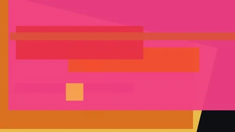 Abstract composition featuring overlapping rectangles in shades of pink, re.. Stock Footage 335441827