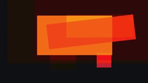 Abstract composition featuring overlapping rectangles in shades of orange, .. Stock Footage 335441967