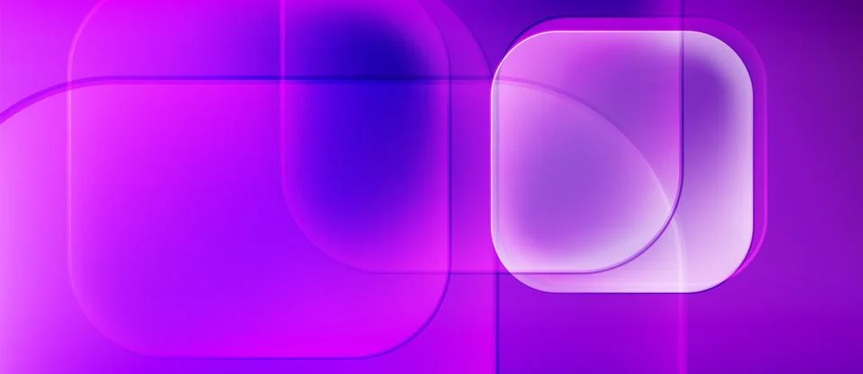 Abstract composition featuring overlapping translucent rectangles. Vibrant Stockillustratie
