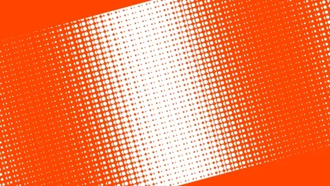 Abstract composition featuring rhythmic orange and white geometric patterns 库存影片 335117771