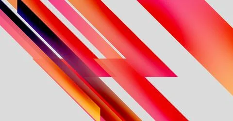 Abstract composition featuring vibrant diagonal lines. Colors blend, creating 스톡 일러스트