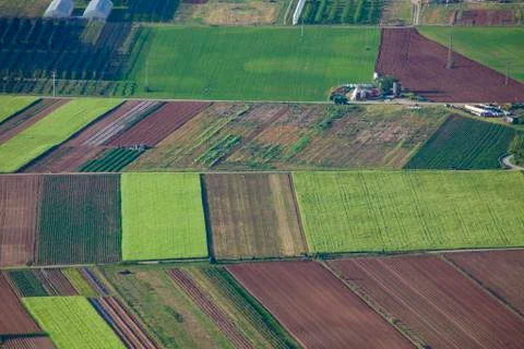 Abstract Composition Fields From Above2 Stock Photos