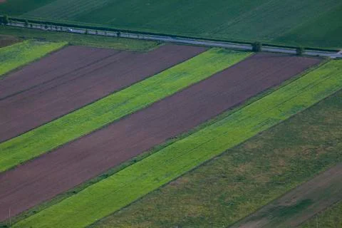 Abstract Composition Fields From Above5 Stock Photos