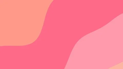 Abstract composition with flowing shapes in warm tones of peach, pink, and co 库存插图
