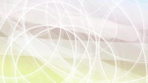Abstract composition of flowing white network lines across gentle pastel gr.. Stock-Illustration