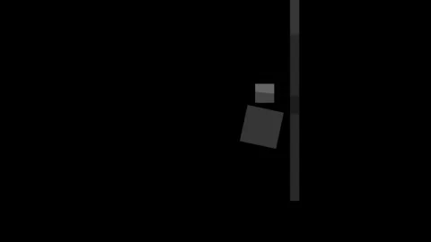 Abstract composition with geometric shapes on a black background Stock Footage 335431025