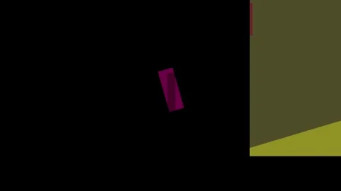 Abstract composition with geometric shapes in dark, pink, red, olive, and y.. Stock Footage 335441463