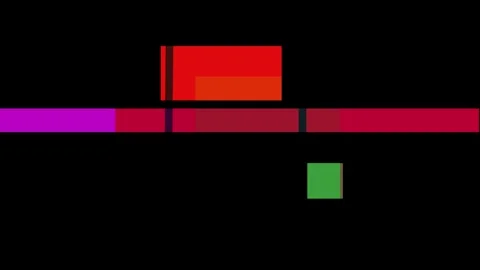 Abstract composition of geometric shapes in shades of red, pink, and orange.. Stock Footage 335430943