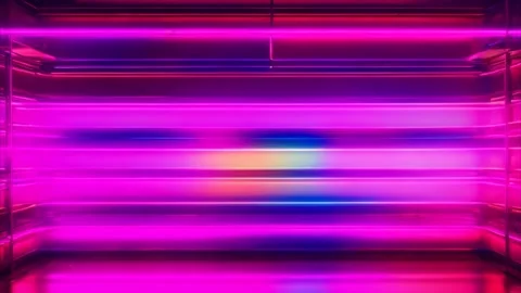 Abstract composition of glaring pink glowing neon lights. 動画素材 273954510