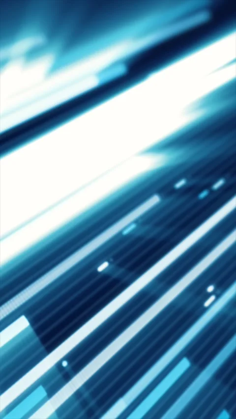 Abstract composition of glowing blue diagonal lines forming a sleek digital.. Stock Footage 320503354