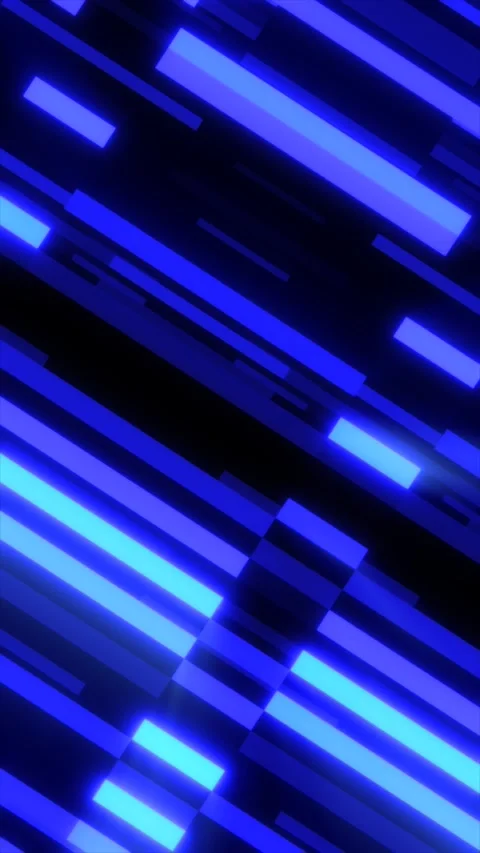 Abstract composition of glowing blue lines in motion, creating a futuristic.. Stock Footage 319174415