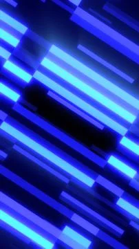 Abstract composition of glowing blue lines in motion, creating a futuristic g Stock Illustration