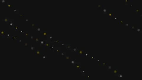Abstract composition of golden and silver dots arranged in diagonal lines Video stock 335117527